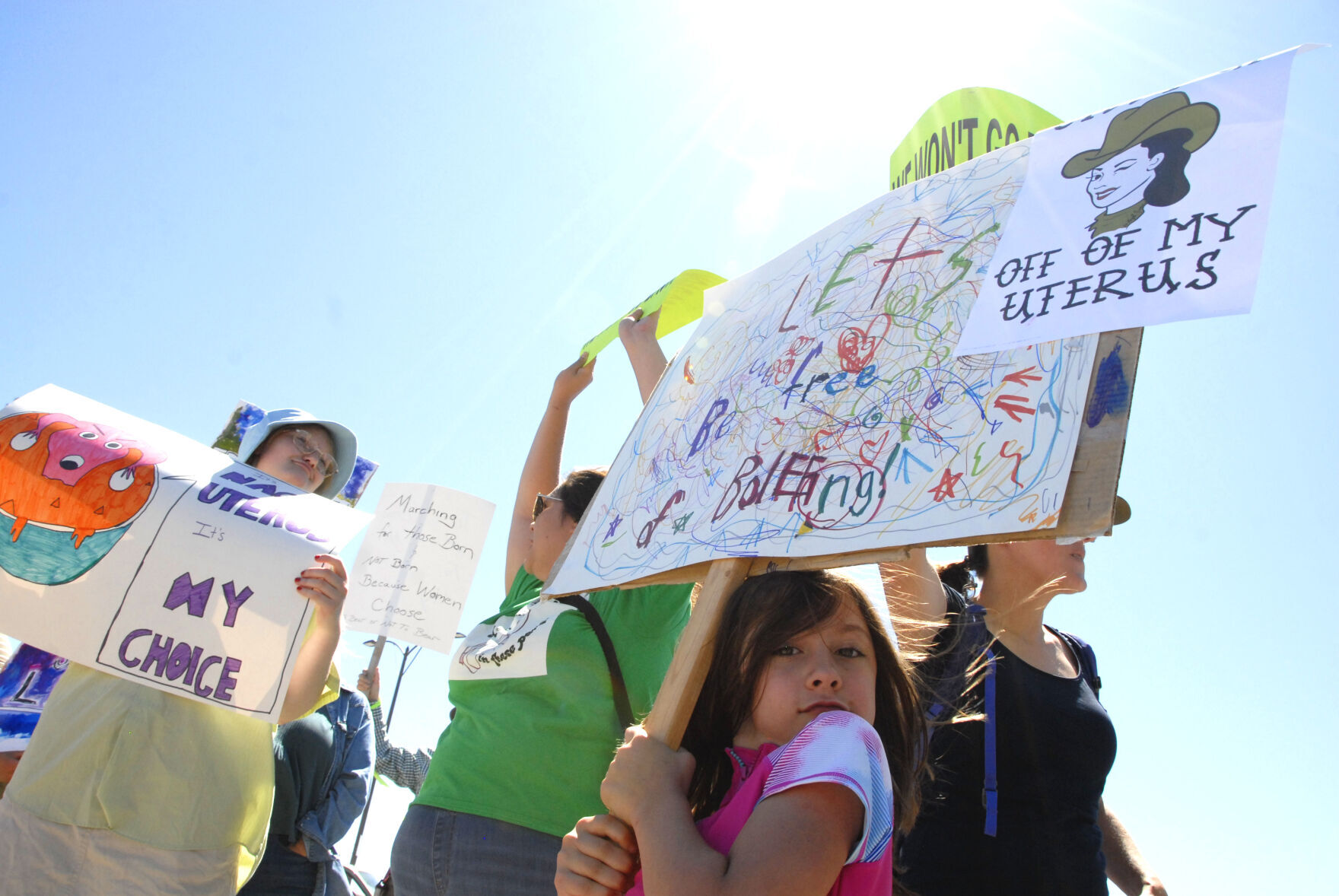 Demonstrators protest for reproductive rights in Hamilton | Local news Rally 2
